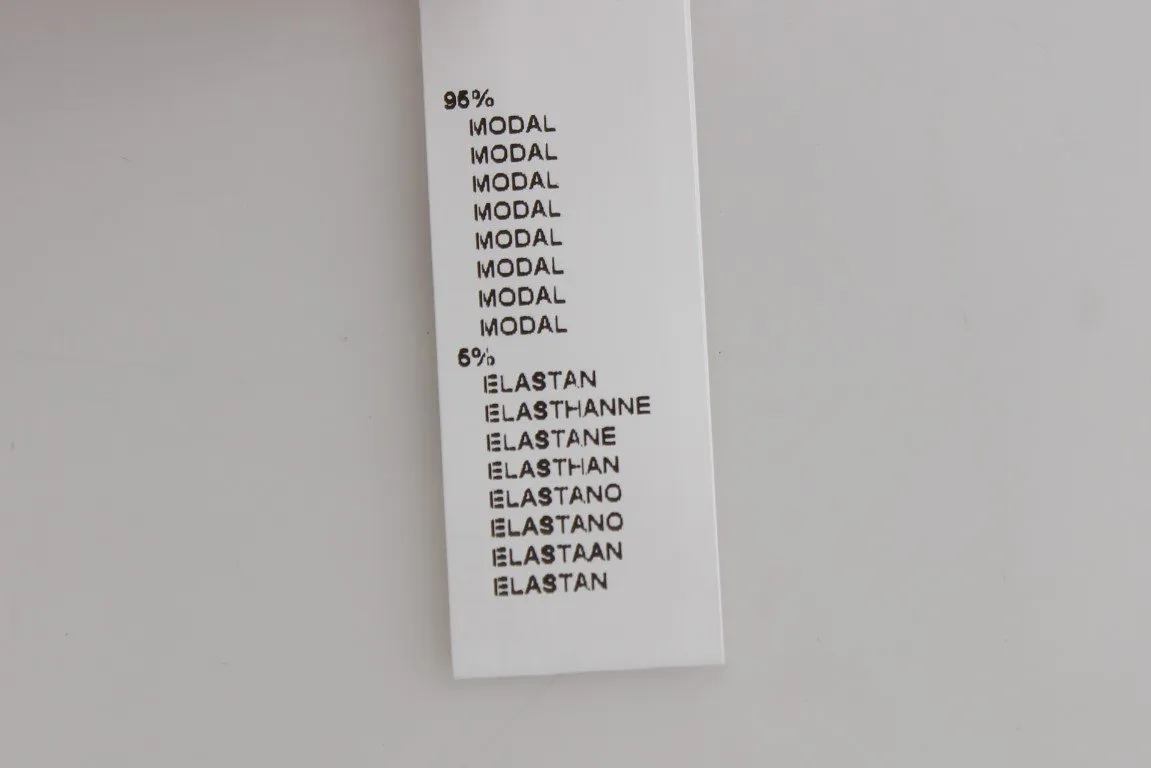 White Modal Stretch Underwear T-shirt