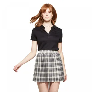 Wild Fable Women's Short Sleeve Cropped Polo Shirt