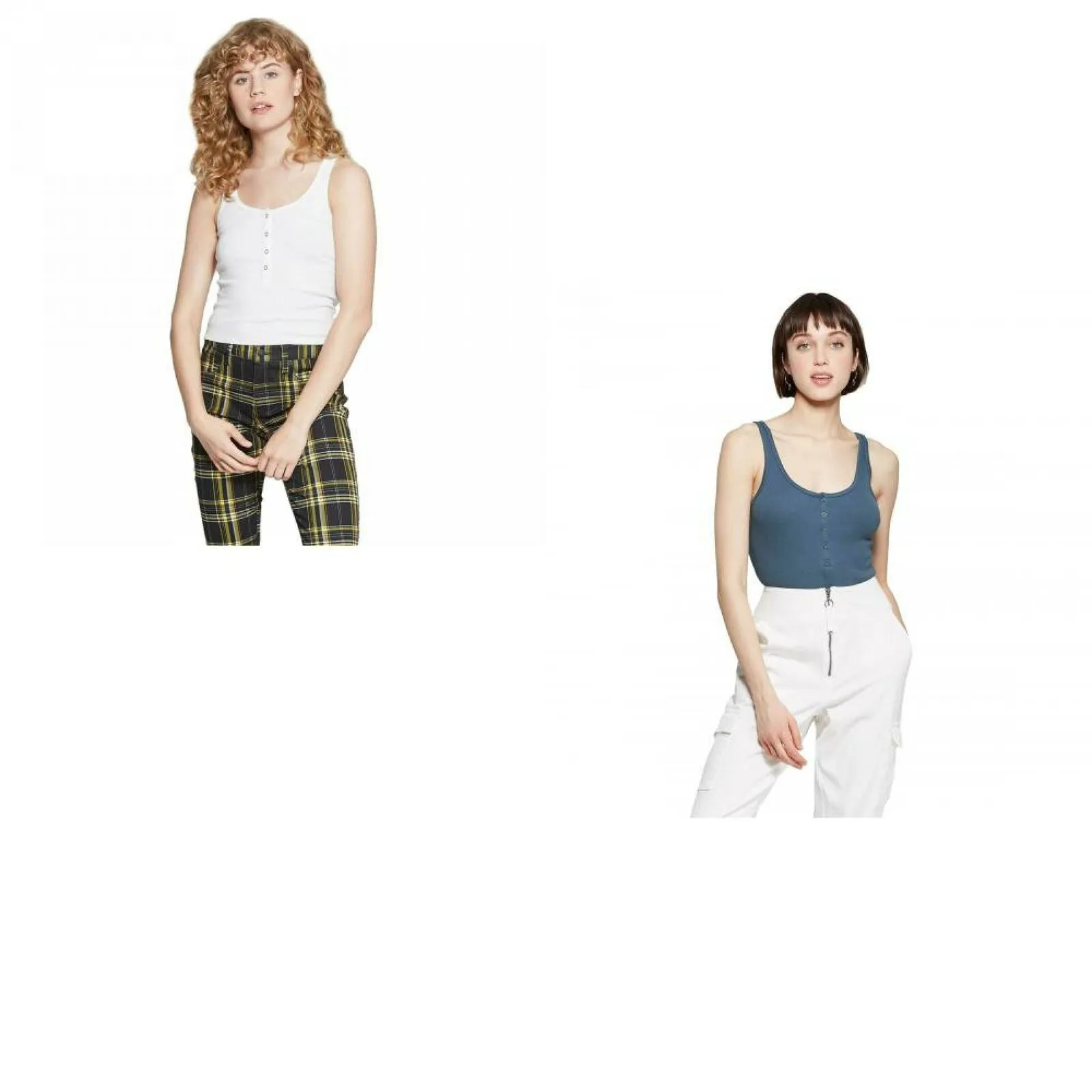 Wild Fable Women's Snap Placket Tank Top