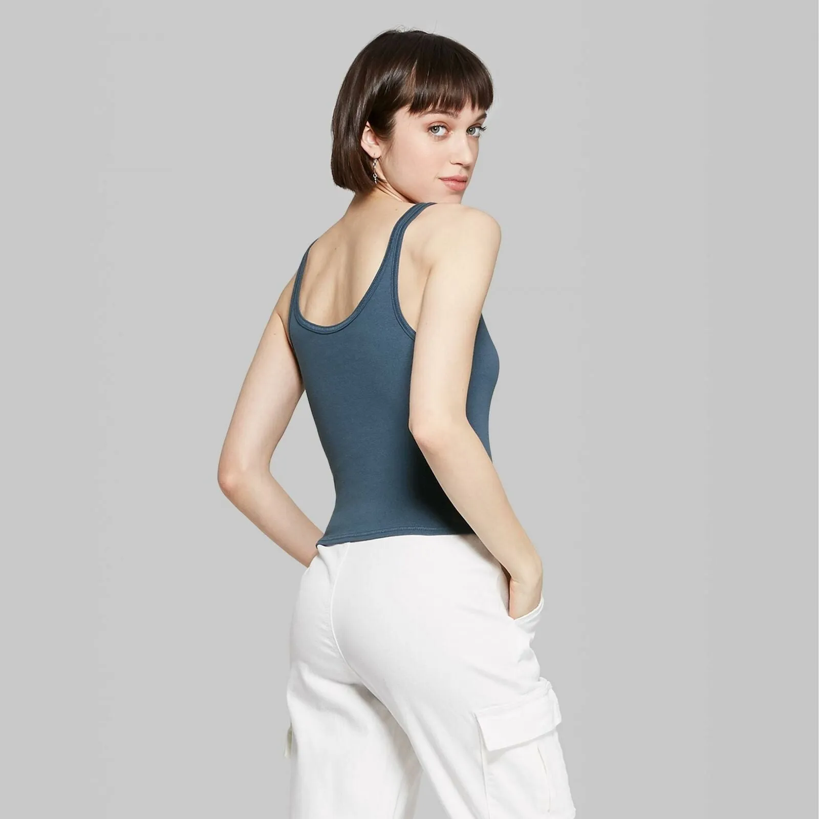 Wild Fable Women's Snap Placket Tank Top