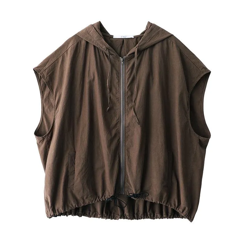 Women Linen Drawstring Leisure Fall Jacket