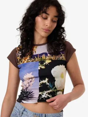 Women's Dalia Club Tee - Coffee