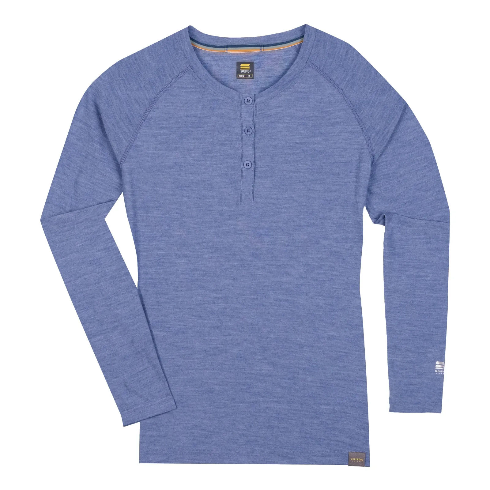 WOMEN'S MERINO 190 BASE LAYER LONG SLEEVE HENLEY