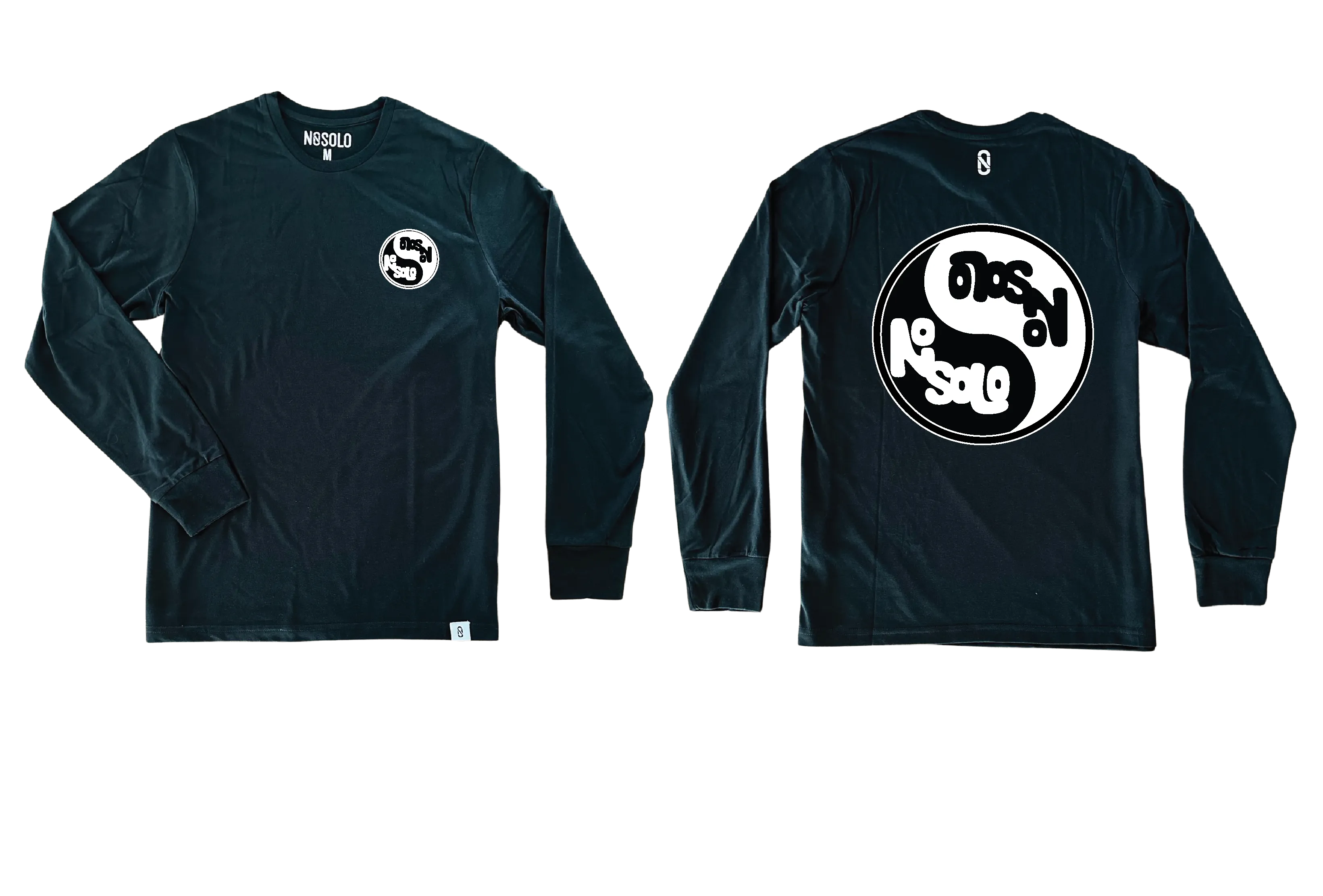 Yin Yang Long Sleeve T-Shirt -Black