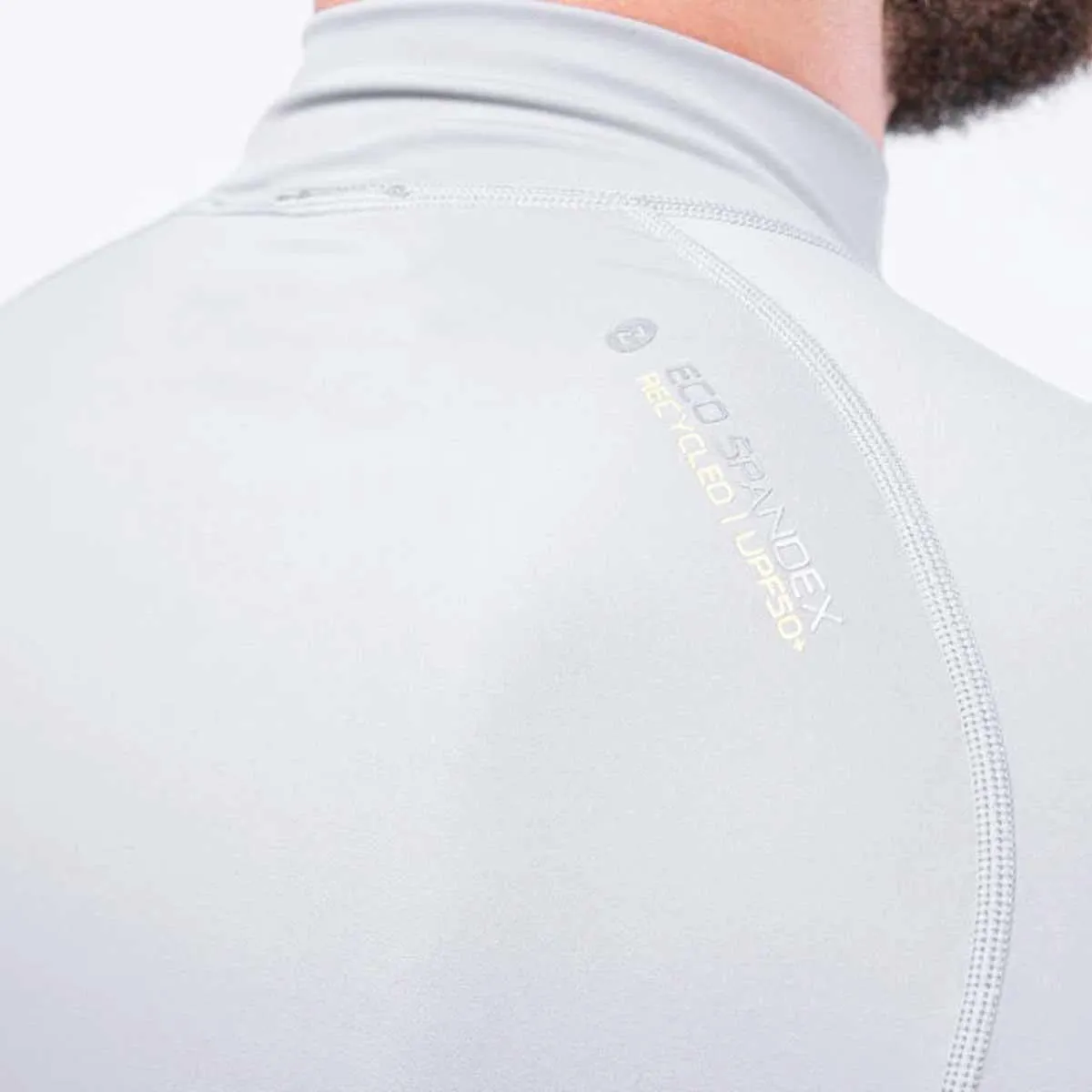 Zhik Mens Long Sleeve Spandex Rash Vest Top - Platinum