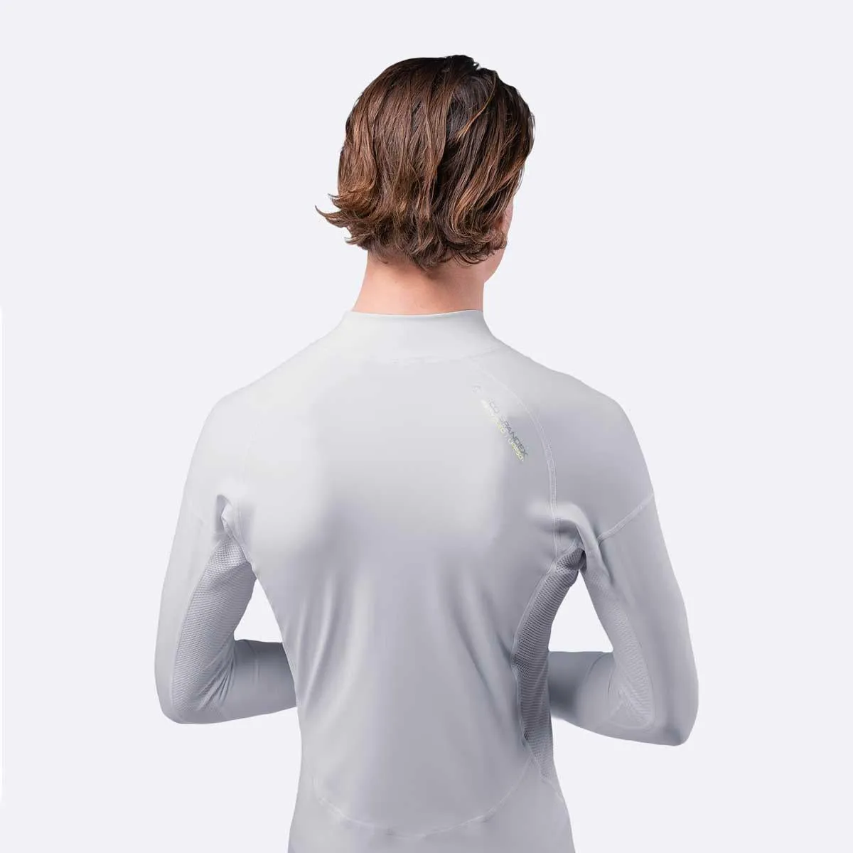 Zhik Mens Long Sleeve Spandex Rash Vest Top - Platinum