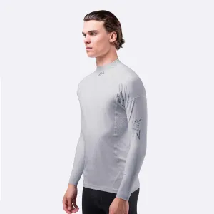 Zhik Mens Long Sleeve Spandex Rash Vest Top - Platinum