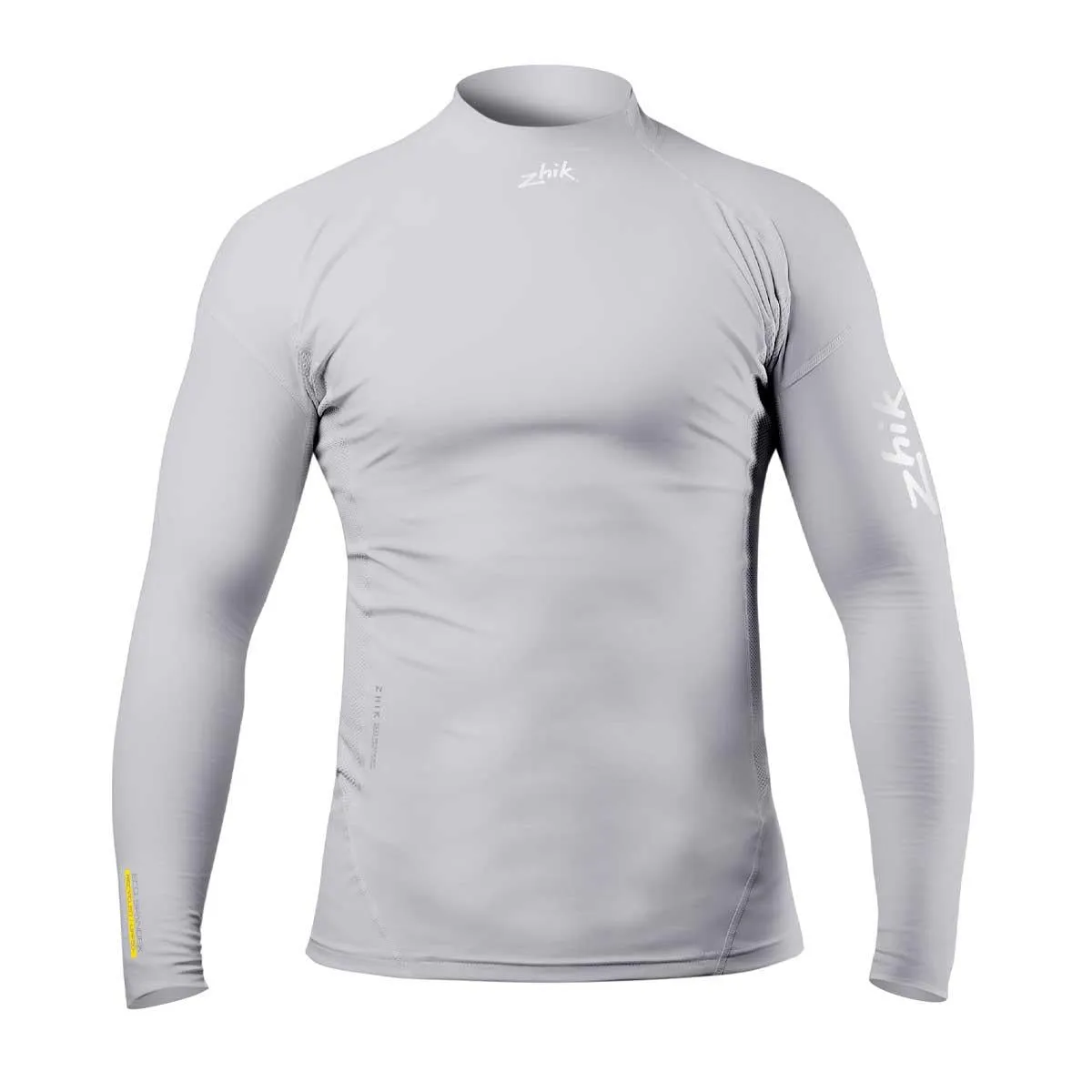 Zhik Mens Long Sleeve Spandex Rash Vest Top - Platinum