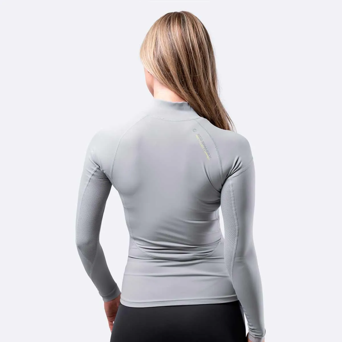 Zhik Womens Long Sleeve Spandex Rash Vest Top - Platinum