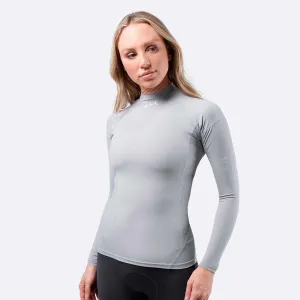 Zhik Womens Long Sleeve Spandex Rash Vest Top - Platinum